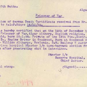 Soldier packet page
