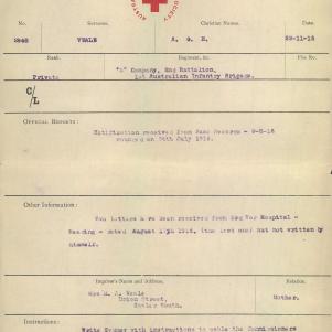 Soldier packet page