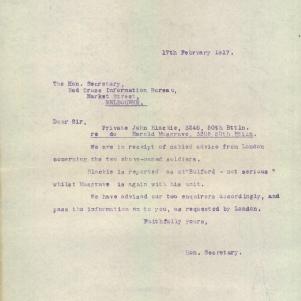 Soldier packet page
