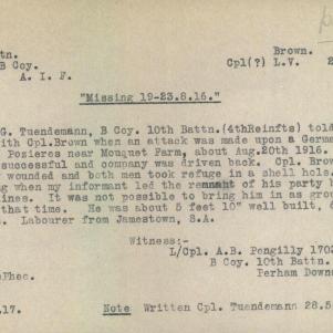 Soldier packet page