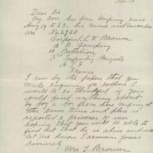 Soldier packet page