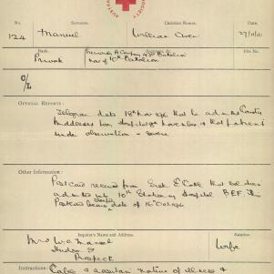 Soldier packet page