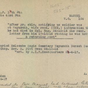 Soldier packet page
