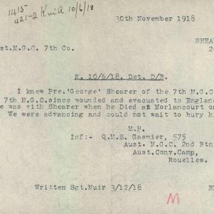 Soldier packet page