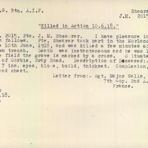 Soldier packet page