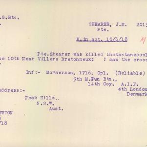 Soldier packet page