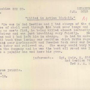 Soldier packet page