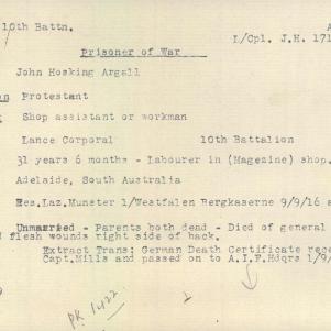 Soldier packet page