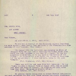 Soldier packet page