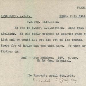 Soldier packet page