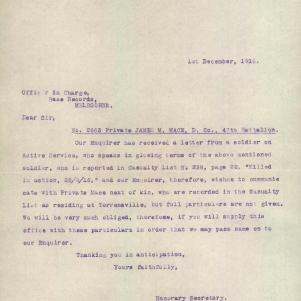 Soldier packet page