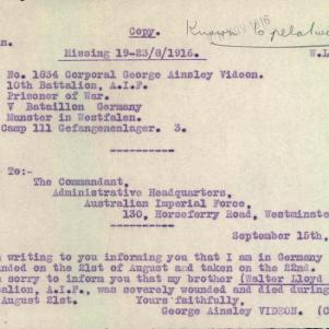 Soldier packet page