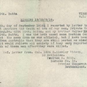 Soldier packet page
