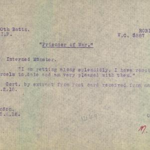Soldier packet page