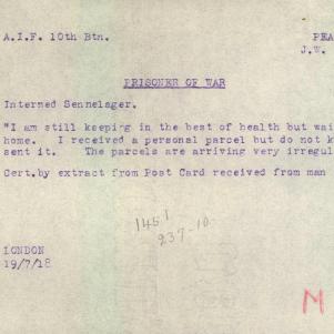 Soldier packet page