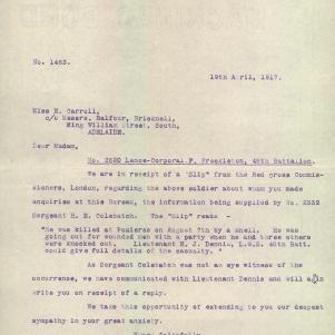 Soldier packet page