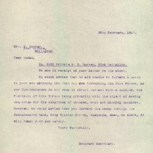 Soldier packet page