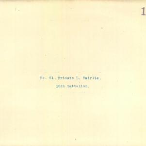 Soldier packet page