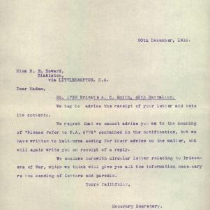 Soldier packet page