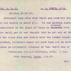 Soldier packet page