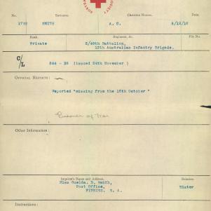 Soldier packet page
