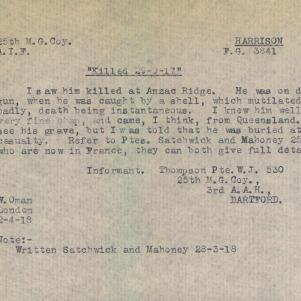 Soldier packet page