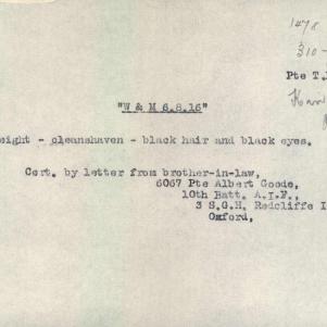 Soldier packet page