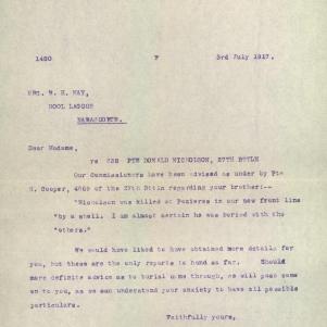 Soldier packet page