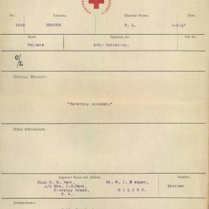 Soldier packet page