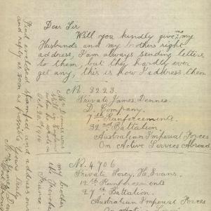 Soldier packet page