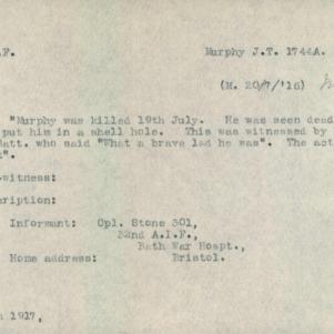Soldier packet page
