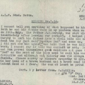 Soldier packet page