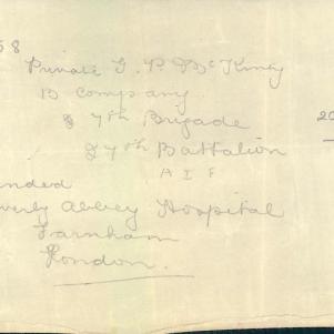 Soldier packet page