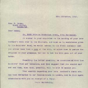 Soldier packet page