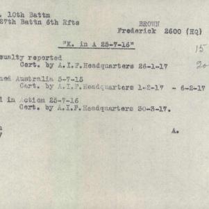 Soldier packet page