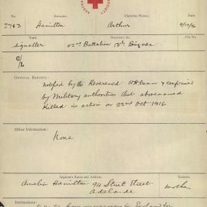 Soldier packet page