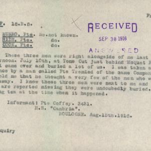 Soldier packet page