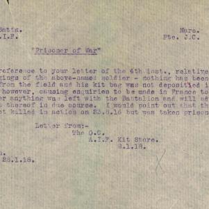 Soldier packet page