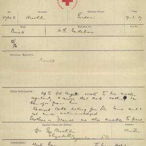 Soldier packet page