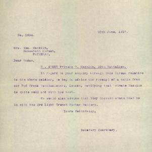 Soldier packet page