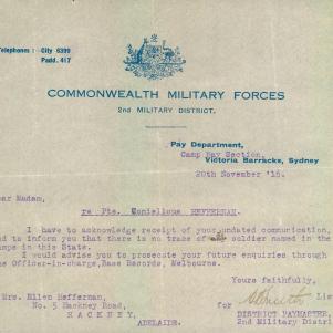 Soldier packet page