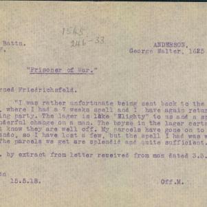 Soldier packet page