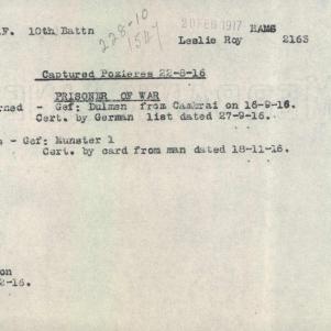 Soldier packet page