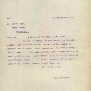 Soldier packet page