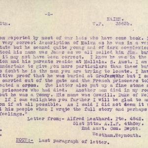 Soldier packet page