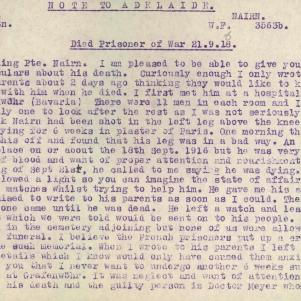 Soldier packet page