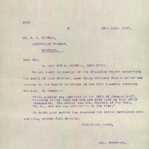 Soldier packet page
