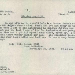 Soldier packet page