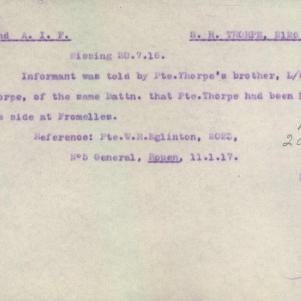 Soldier packet page