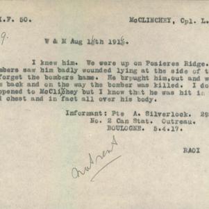 Soldier packet page